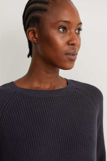 Donna - Pullover basic - blu scuro
