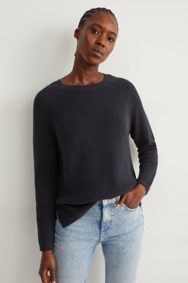 Donna - Pullover basic - blu scuro