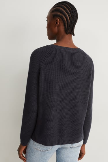 Donna - Pullover basic - blu scuro