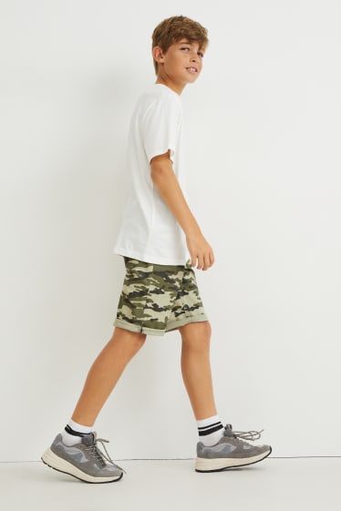 Niños - Shorts cargo - camuflaje