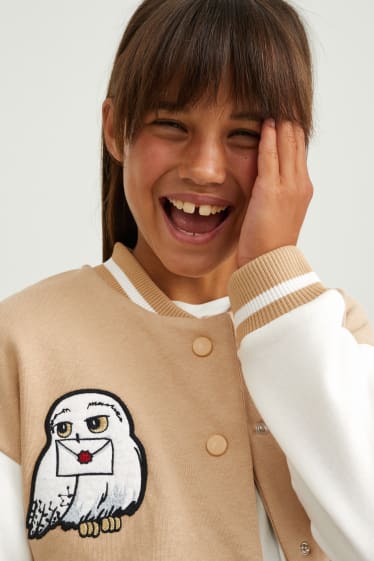 Kinder Mädchen - Harry Potter - Collegejacke - beige