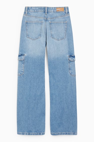 Kinderen - Wide leg jeans - LYCRA® - jeanslichtblauw