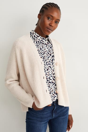 Femmes - Gilet basique en maille - beige clair