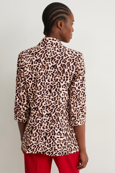Donna - Blazer - relaxed fit - fantasia - marrone chiaro
