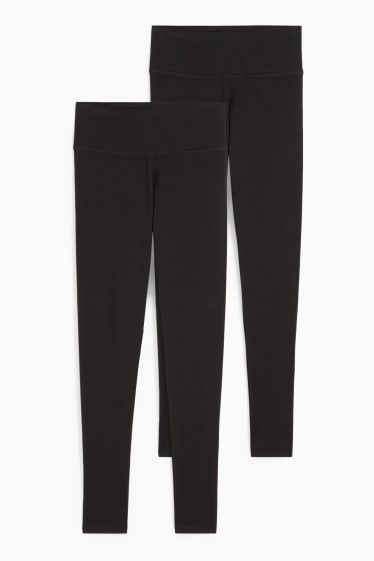 Donna - CLOCKHOUSE - confezione da 2 - leggings - nero