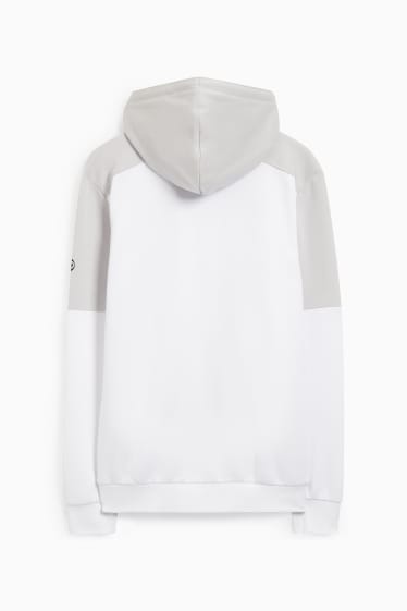 Herren - Sweatjacke mit Kapuze - weiß
