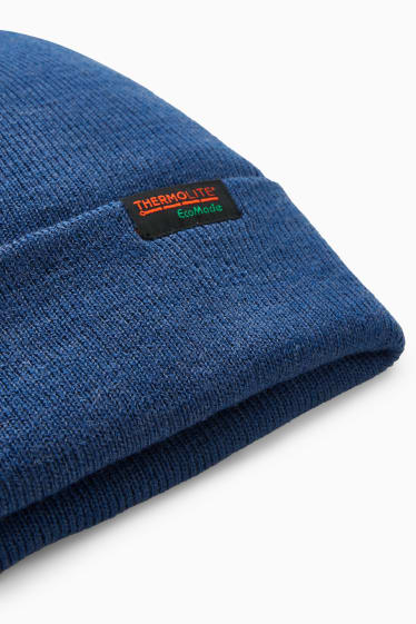 Hommes - Bonnet - THERMOLITE® - bleu foncé