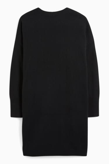 Donna - Cardigan lungo di cashmere - nero