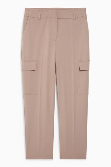 Femmes - Pantalon cargo - taupe