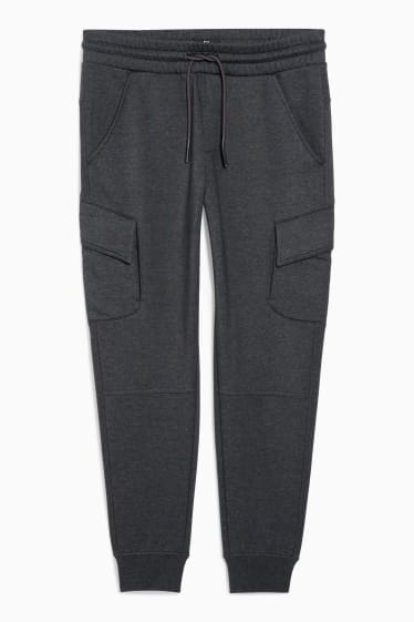 Uomo - Pantaloni sportivi cargo - grigio scuro