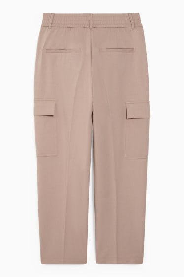 Damen - Cargohose - taupe