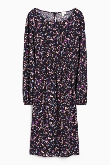 Dona - Vestit de maternitat - de flors - negre
