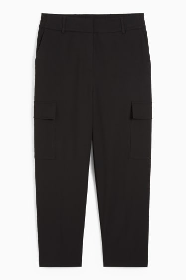 Femmes - Pantalon cargo - noir