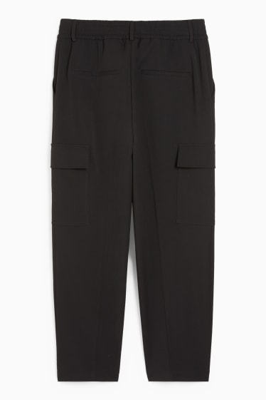 Femmes - Pantalon cargo - noir