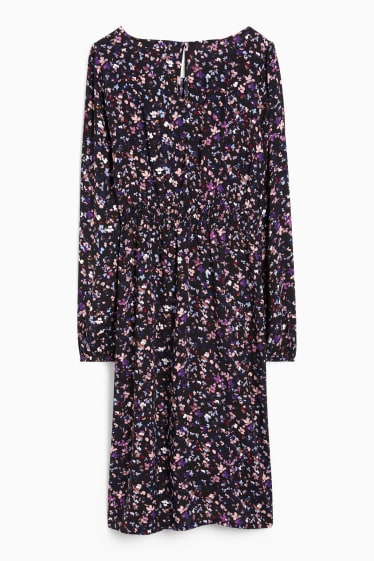 Dona - Vestit de maternitat - de flors - negre