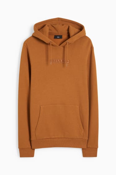 Heren - Hoodie - bruin