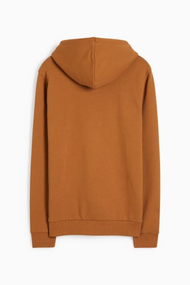 Heren - Hoodie - bruin