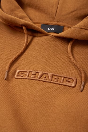 Heren - Hoodie - bruin