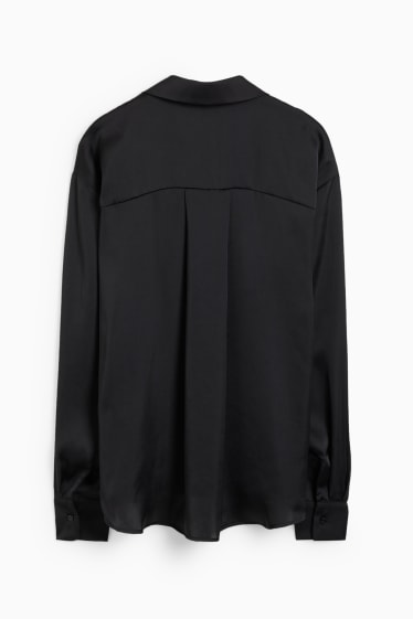 Teens & young adults - CLOCKHOUSE - satin blouse - black