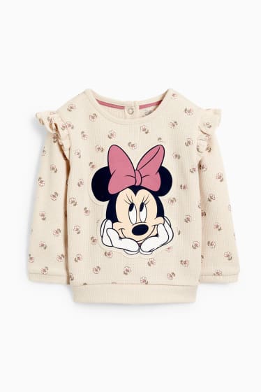 Bebeluși - fete - Minnie Mouse - compleu bebeluși - roz