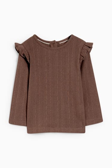 Neonate - Completo per neonate - 2 pezzi - beige chiaro
