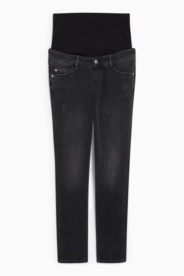 Women - Maternity jeans - slim jeans - LYCRA® - denim-dark gray