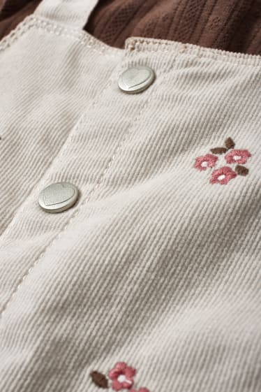 Neonate - Completo per neonate - 2 pezzi - beige chiaro