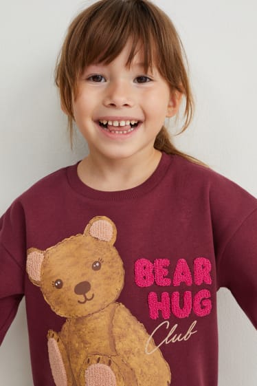 Children Girls - Sweatshirt - bordeaux