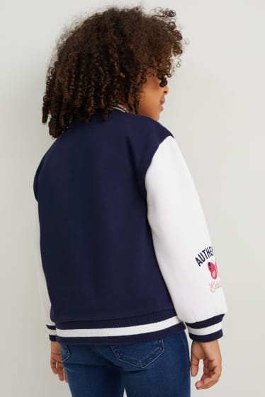 Enfants - Veste style universitaire - bleu foncé