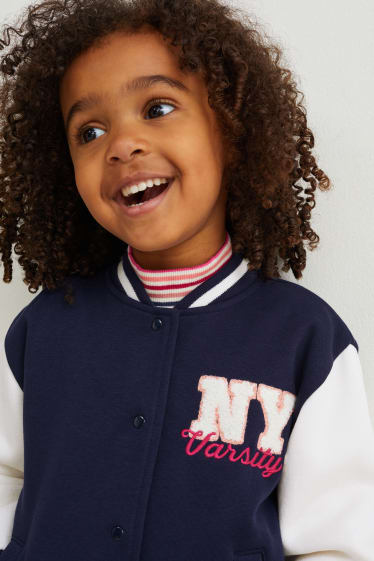 Enfants - Veste style universitaire - bleu foncé