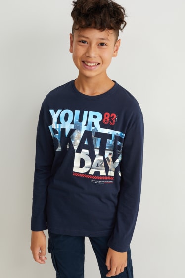 Children Boys - Long sleeve top - dark blue