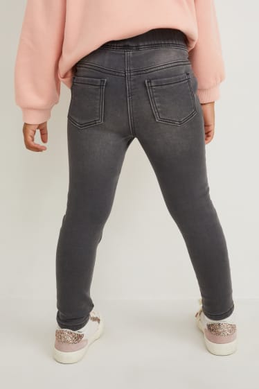 Kinderen - Minnie Mouse - jegging jeans - jeanslichtgrijs