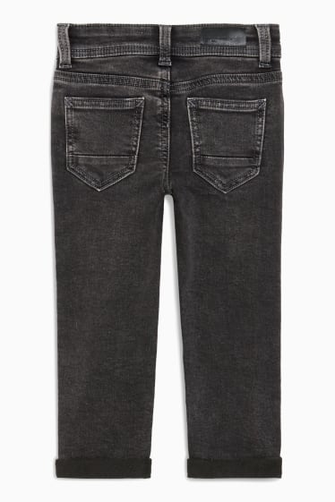 Dětské - Slim jeans - termo džíny - jog denim - džíny - tmavošedé