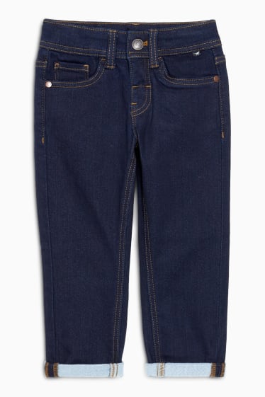 Enfants garçons - Slim jean - jean chaud - jog denim - jean bleu foncé