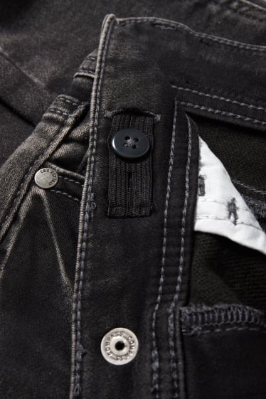 Enfants garçons - Slim jean - jean chaud - jog denim - jean gris foncé