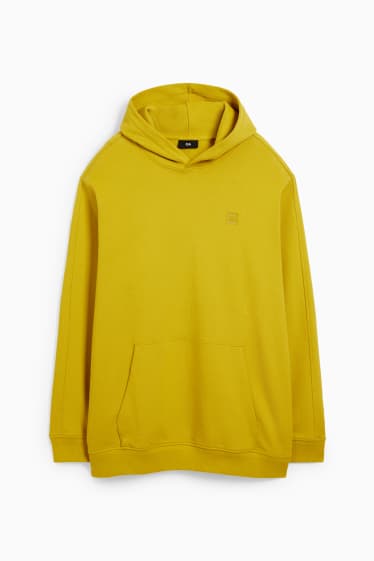 Hombre - Sudadera con capucha - amarillo