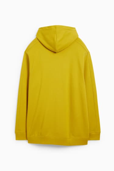 Hombre - Sudadera con capucha - amarillo