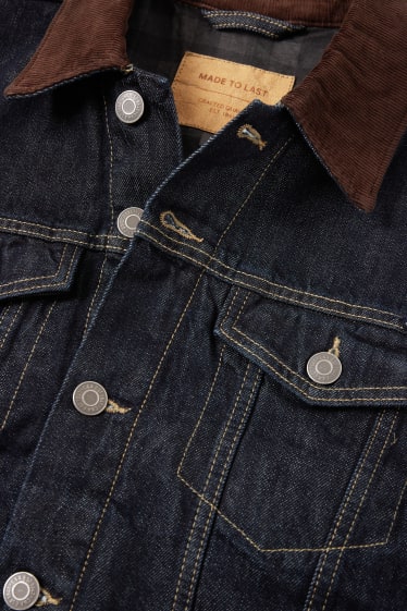 Hommes - Veste en jean - jean bleu foncé