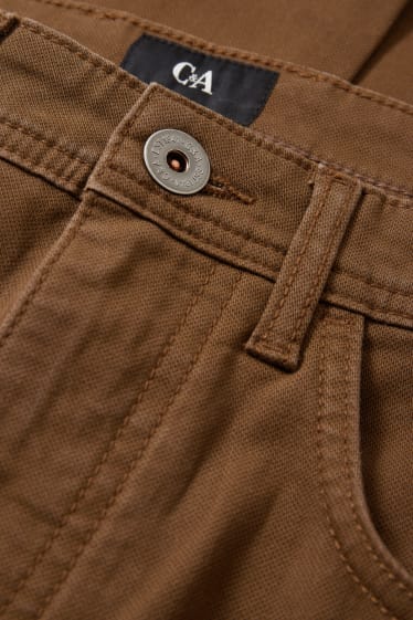 Men - Trousers - regular fit - brown