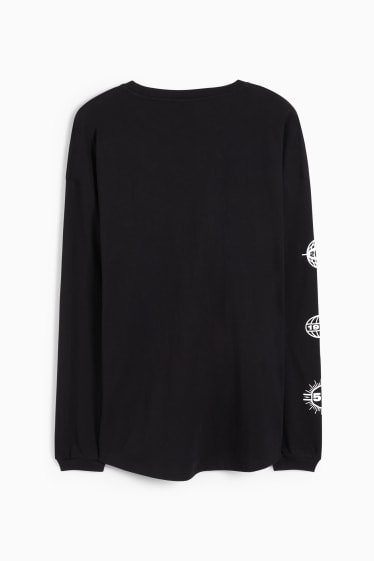 Herren - Langarmshirt - schwarz