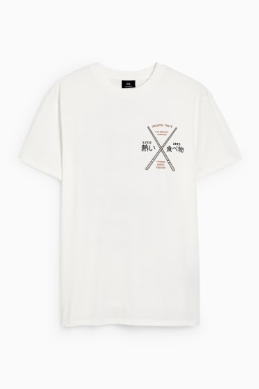 Men - T-shirt - cremewhite