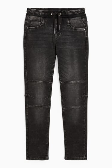 Kinder Buben - Slim Jeans - dunkeljeansgrau