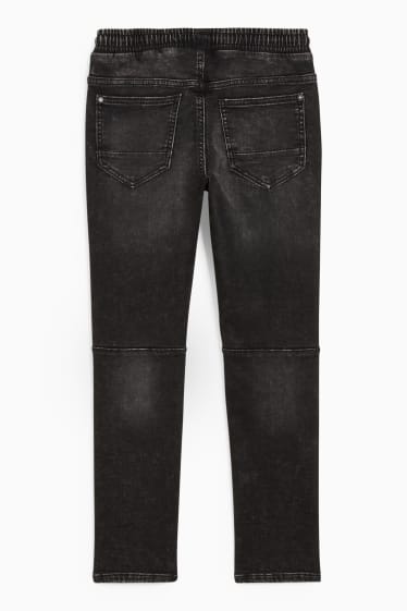 Kinder Buben - Slim Jeans - dunkeljeansgrau