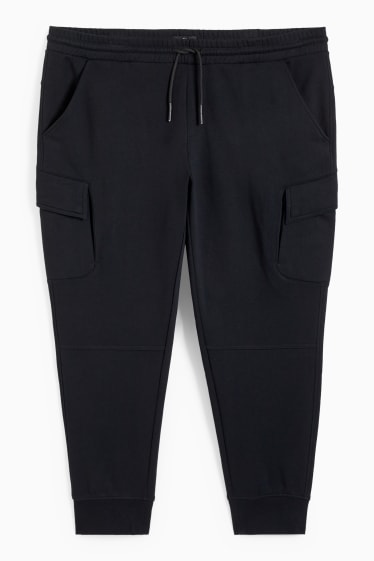 Men - Cargo joggers - black