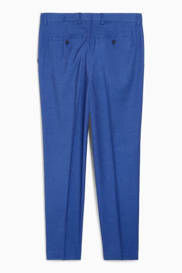 Hommes - Pantalon de costume - regular fit - Flex - stretch  - bleu foncé