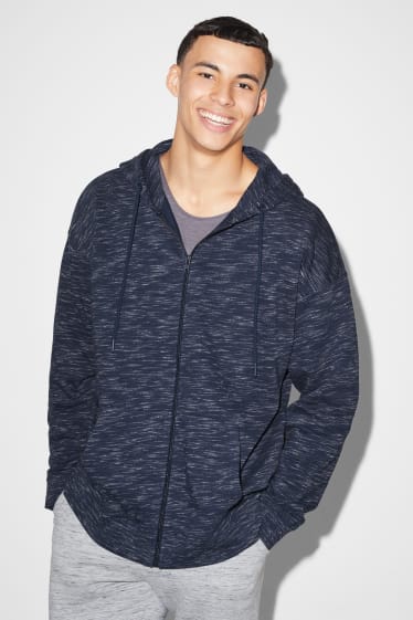 Men - Zip-through hoodie - dark blue