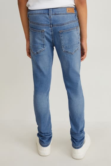 Kinderen: jongens - Set van 2 - skinny jeans - jog denim - jeansblauw