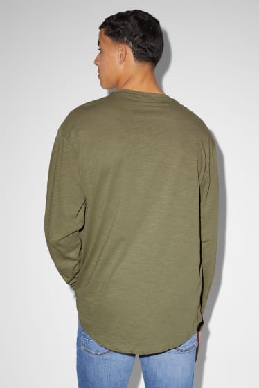 Herren - Langarmshirt - grün