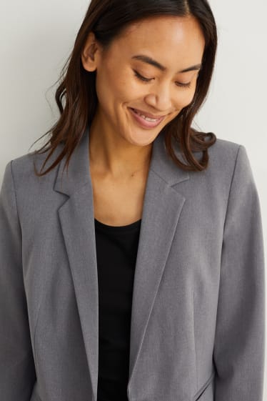 Dames - Business-blazer - getailleerd - Mix & Match - donkergrijs