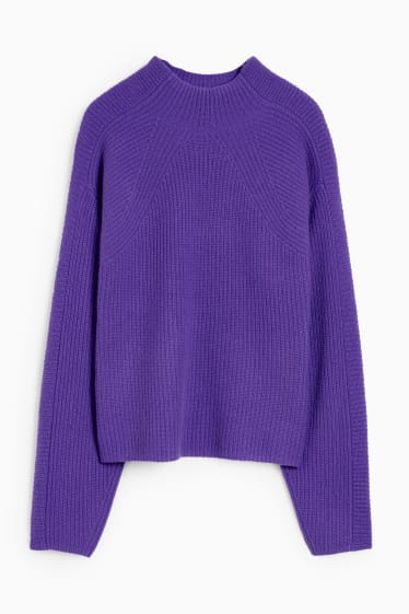 Damen - Kaschmir-Pullover - lila